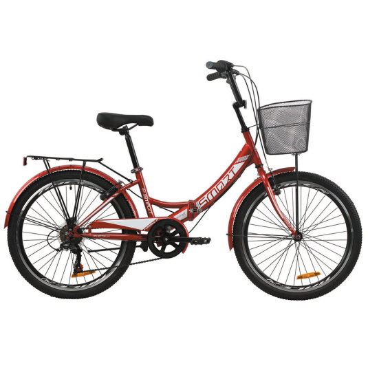 Велосипед ST 24 Formula SMART трещотка с корзиной 
