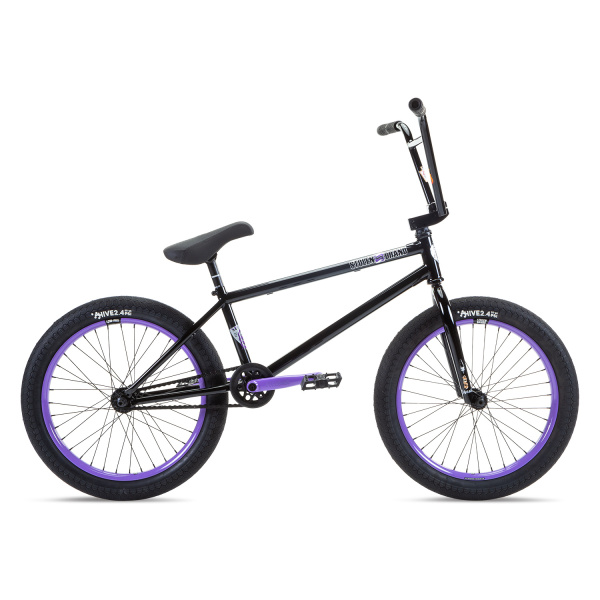 Велосипед 20" Stolen SINNER FC XLT RHD 21.00" 2022 BLACK W/ VIOLET (Pivotal seat)