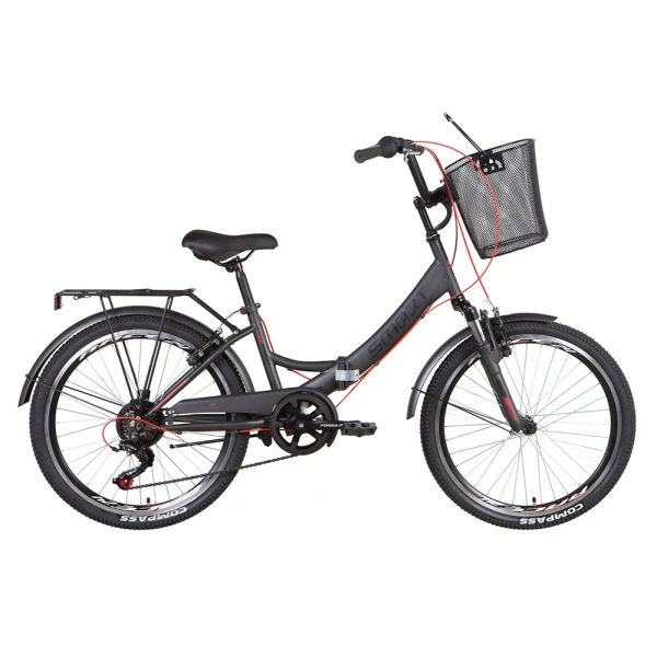 Велосипед ST 24 Formula SMART трещотка с корзиной 