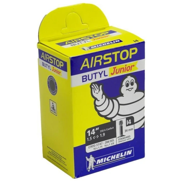 Камера Michelin I4 AIRSTOP, город 14"x1.75 - 16"x1.3/8 (37/47X288/305) ST
