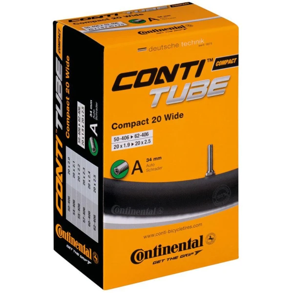 Камера Continental Compact 20"x1.9-2.5 wide, 50-406 -> 62-451, AV34mm