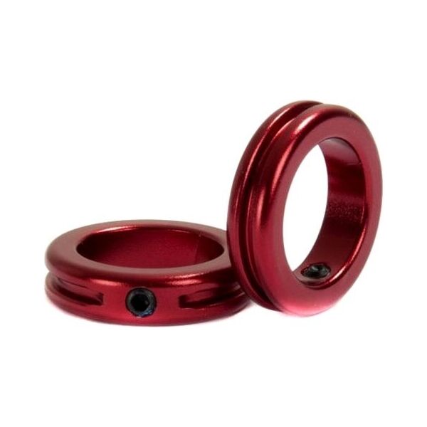 Замок на грипсы Stolen BMX  Lock Sand-blasted Red