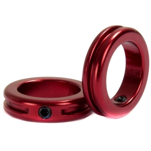 Замок на грипсы Stolen BMX  Lock Sand-blasted Red