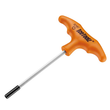 Ключ ICE TOOLZ 12A7 д/спиць 3/16" з Т-подібною ручкою під шестигранний ніпель