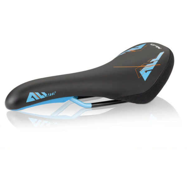 Сідло XLC SA-M01 All MTN, чорно-синьо-жовтогаряче, Unisex, 282x135mm, 295гр.