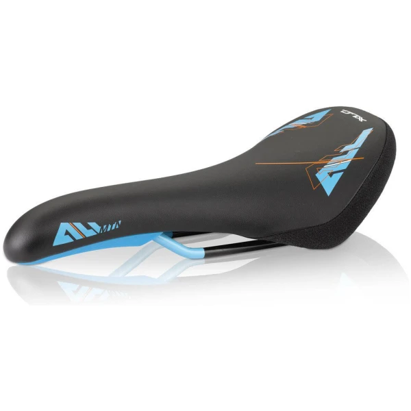 Седло XLC SA-M01 All MTN, черно-сине-оранжевое, Unisex, 282x135mm, 295гр.