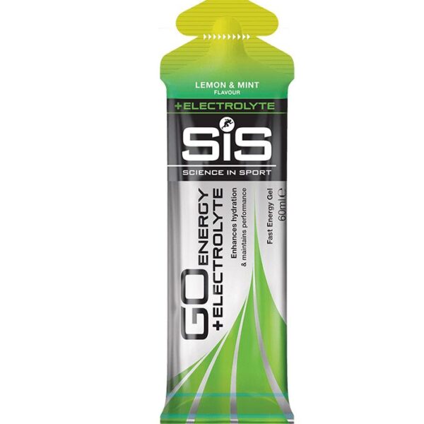 Гель ізотонічний вуглеводний з електролітами SIS GO ENERGY + ELECTROLYTE GEL, Лимон і М&apos;ята, 60мл