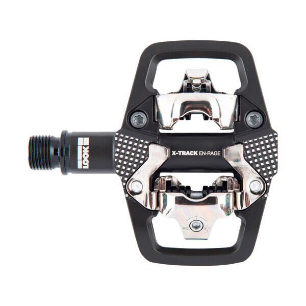 Педалі Look X-TRACK EN-RAGE BLACK, алюміній, вісь chromoly 9/16" , чорна