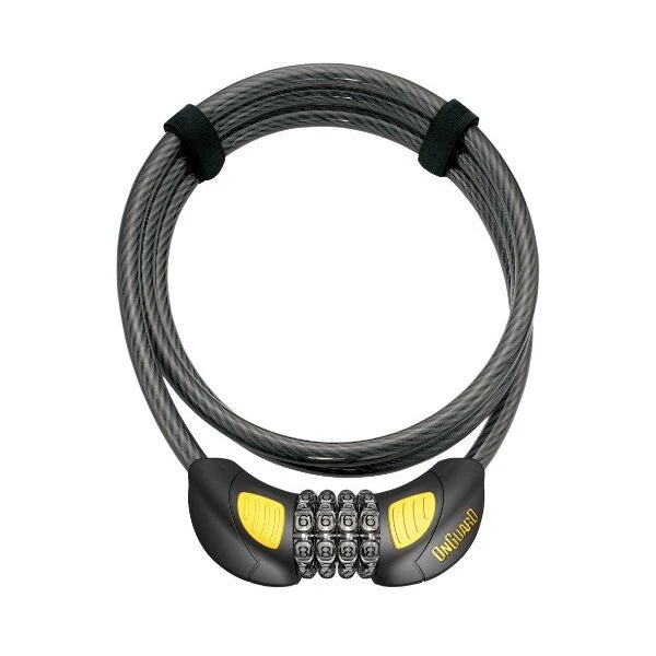 Замок ONGUARD TERRIER Combo GLO кодовий на 4 цифри з LED-підсвіткою, трос 180см х 10мм