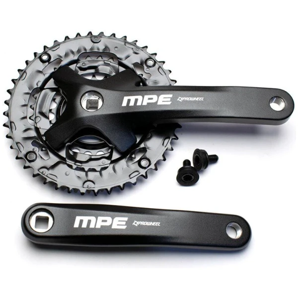 Шатуни SQ PROWHEEL MPE - 401 44/32/22T під квадрат 175мм чорні