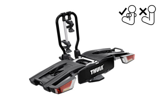 Велокрепление на фаркоп для 2-х велосипедов Thule EasyFold XT F 2, FIX4BIKE  Aluminium TH965500