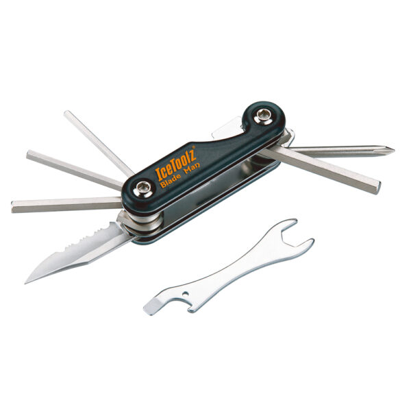 Ключ ICE TOOLZ 96K2 складаний 10 інструментів Blade Man