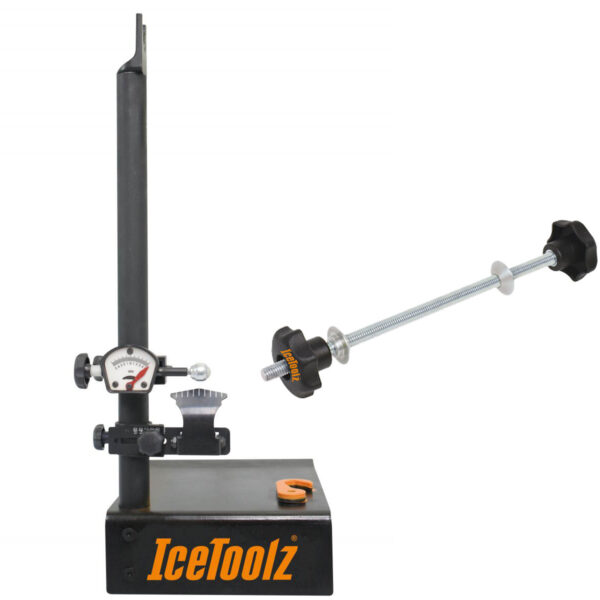 Станок Ice Toolz E129T для спицовки колёс с адаптером E127T под полые оси