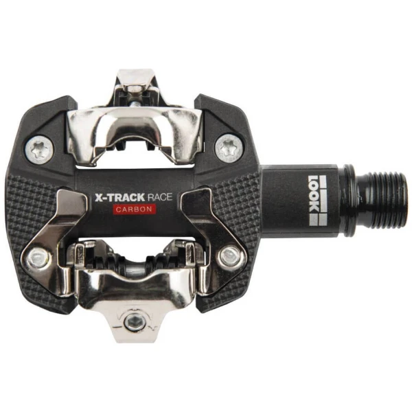 Педаль Look X-TRACK RACE CARBON, карбон, вісь chromoly 9/16", чорна