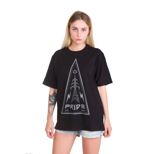 Футболка Pride ВЫСОКОВОЛЬТКА черная,