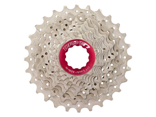 Кассета инд. 10-k 11-25T SUN RACE RX алюминевый паук, локринг и спейсеры ,Metallic Silver