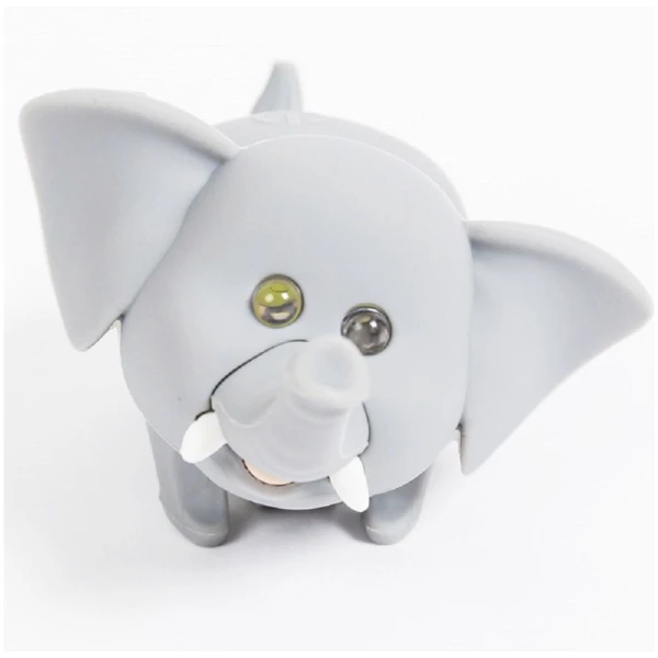 Фонарик-мигалка для детского велосипеда Zoonimal Слон, LED, на руль. Свечение: Белый