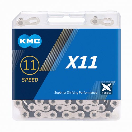 Цепь с замком на велосипед  KMC X11, 114 звеньев, 11 звезд