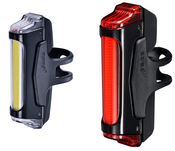 Комплект блималок  Infini SWORD I-461WR1-Black, 5 режимів, USB кабель, з кріпл.