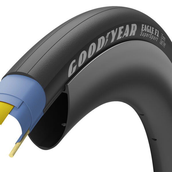Покрышка 700x25C (25-622) GoodYear EAGLE F1 SuperSport, tube type, folding, black, 120tpi