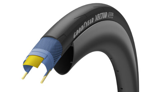 Покрышка 700x28C (28-622) GoodYear VECTOR 4Seasons tube type, folding, black, 120tpi