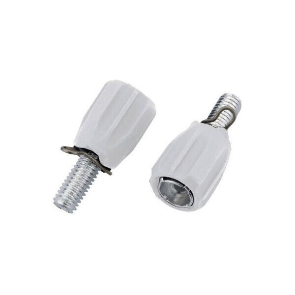 Гайка JAGWIRE Index BSA039 регул. (M5) - White (2шт)