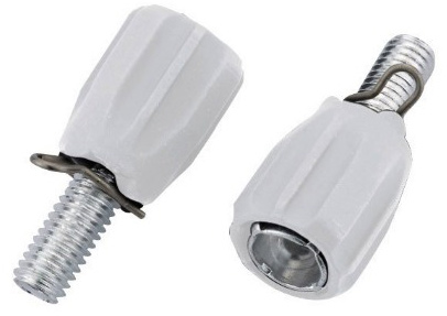Гайка JAGWIRE Index BSA039 регул. (M5) - White (2шт)