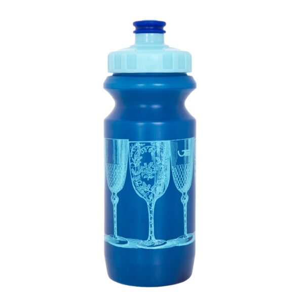 Фляга 0,6 Green Cycle BLUE CUPS з великим соском, blue nipple/blue cap/blue bottle