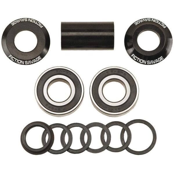 Каретка Fiction SAVAGE MID SEALED BOTTOM BRACKET, 19mm, чорний