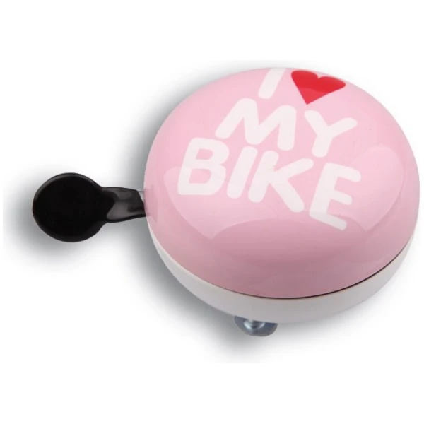 Динг-Донг Green Cycle GBL-458 I love my bike диаметр 80мм розовый