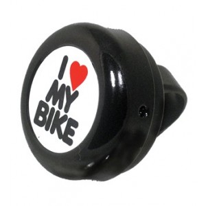 Дзвінок Green Cycle GBL-251 I love my bike cтальной чорний