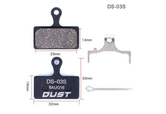 Колодки тормозные полуметалл disc DUST DS-03S Shimano K -Force DB-XC-9000 и др.