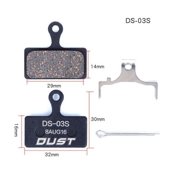 Колодки тормозные полуметалл disc DUST DS-03S Shimano K -Force DB-XC-9000 и др.
