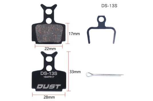 Колодки тормозные полуметалл disc DUST DS-13S
