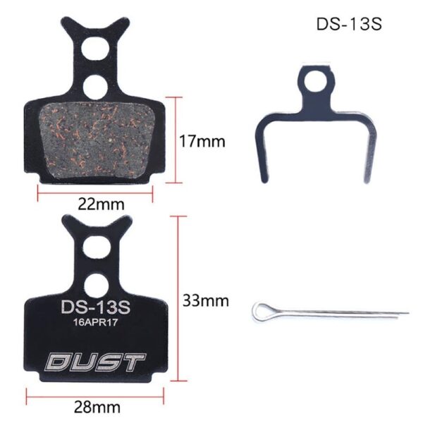 Колодки тормозные полуметалл disc DUST DS-13S
