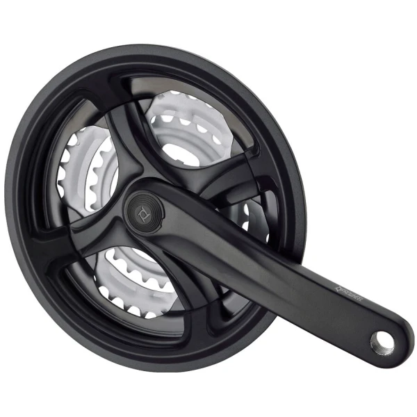 Комплект шатунів PROWHEEL TY-CM99, 175mm, 28/38/48T, захист ланцюга, зірки сталь, під квадрат, black