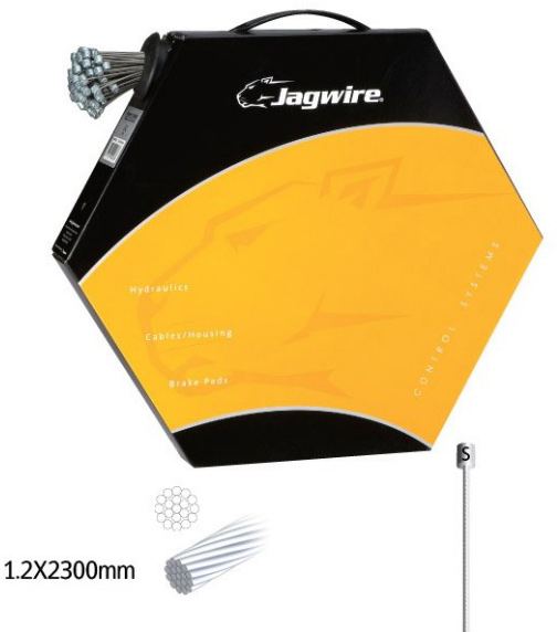 Трос для переключателя JAGWIRE Basics BWC1011 гальванизир. Sram/Shimano (100шт)