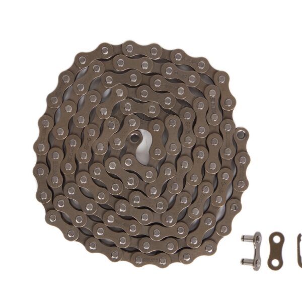 Цепь 1ск. 110зв. brown/brown КМС S1 с замком