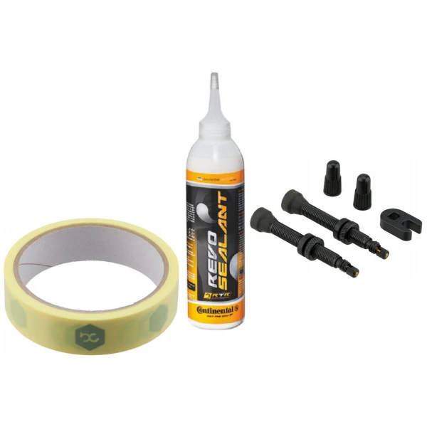 Бесскамерный набор Continental 27mm (лента, ниппель, клей)