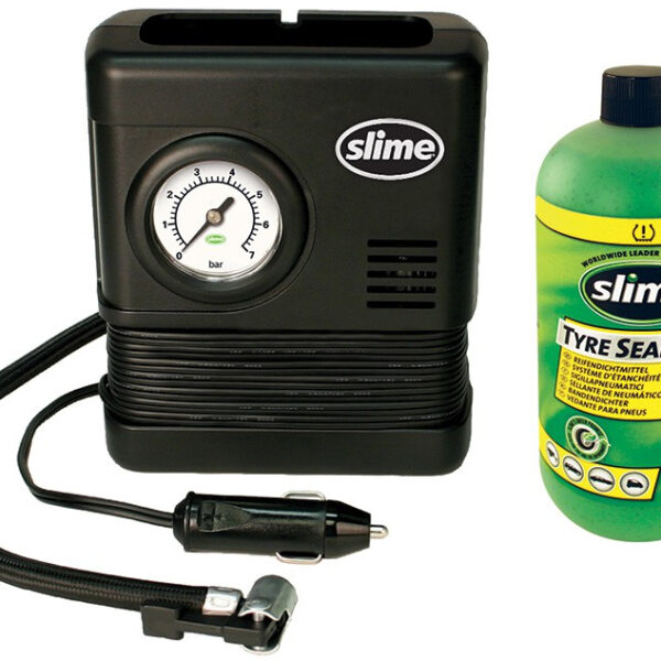 Ремкомплект для автопокрышек Smart Spair (герметик + воздушный компрессор), Slime