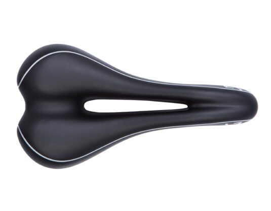 Седло Green Cycle GSD-276 Sport Unisex, Cro-Mo rail, черное