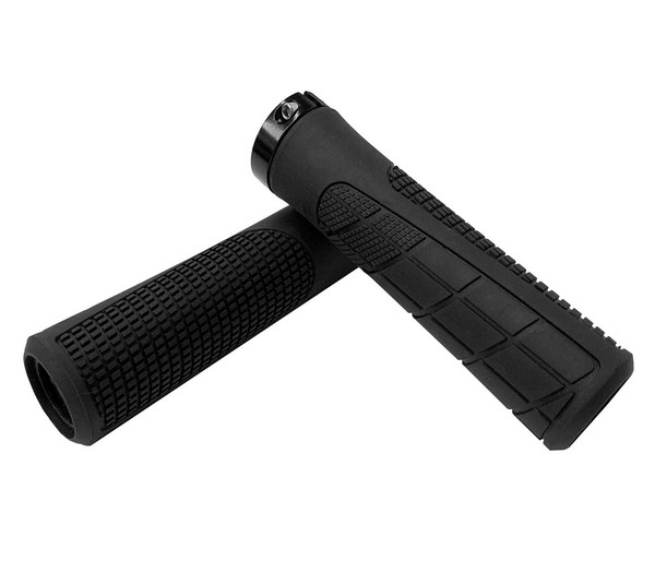 Гріпси Green Cycle GGR-418 130mm чорні з одним чорним замком
