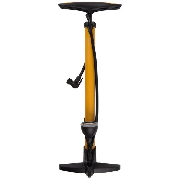 Насос напольный Green Cycle GPF-333P стальной с манометром, увеличенный объем, presta+schrader