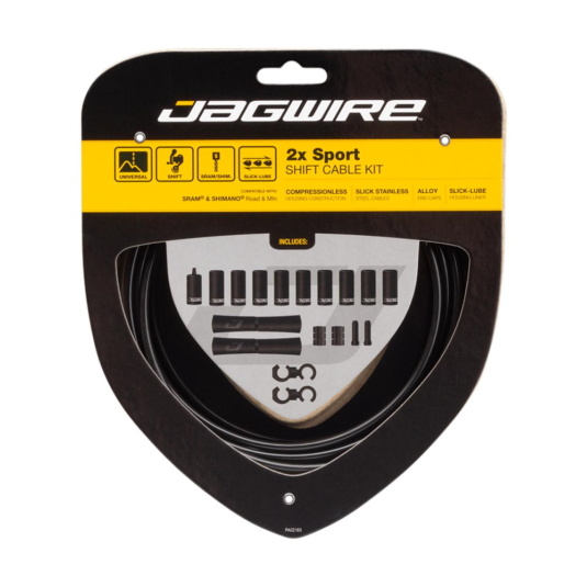 Комплект JAGWIRE 2X Sport Shift Kit UCK302, для переключателей на две строны, black
