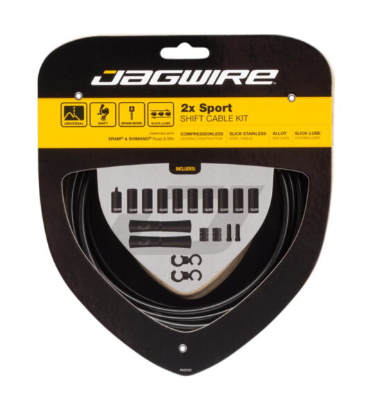 Комплект JAGWIRE 2X Sport Shift Kit UCK302, для перемикачів на дві строни, black