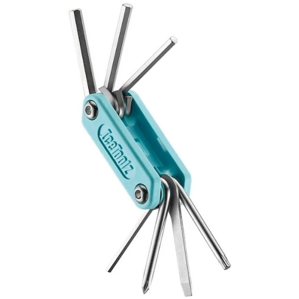 Ключ Ice Toolz "Handy-7" 94H2 складной, нержавеющая сталь, голубой
