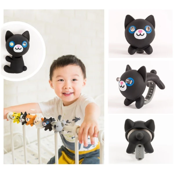 Мигалка для детского велосипеда Zoonimal Кот, LED, на руль. Свечение: Белый