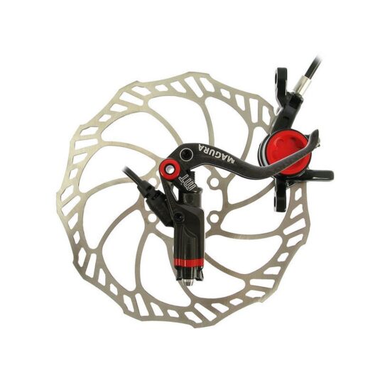 Тормоз дисковый гидравлический Magura MT8,  крепления тормоза Post Mount 6"