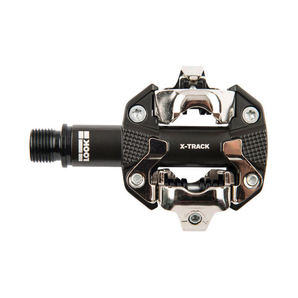 Педалі Look X-TRACK DARK GREY, алюміній, вісь chromoly 9/16" , темно-сіра
