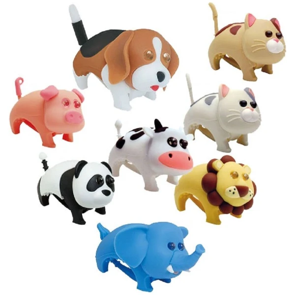 Фонарик-мигалка для детского велосипеда Zoonimal Корова, LED, на руль. Свечение: Белый